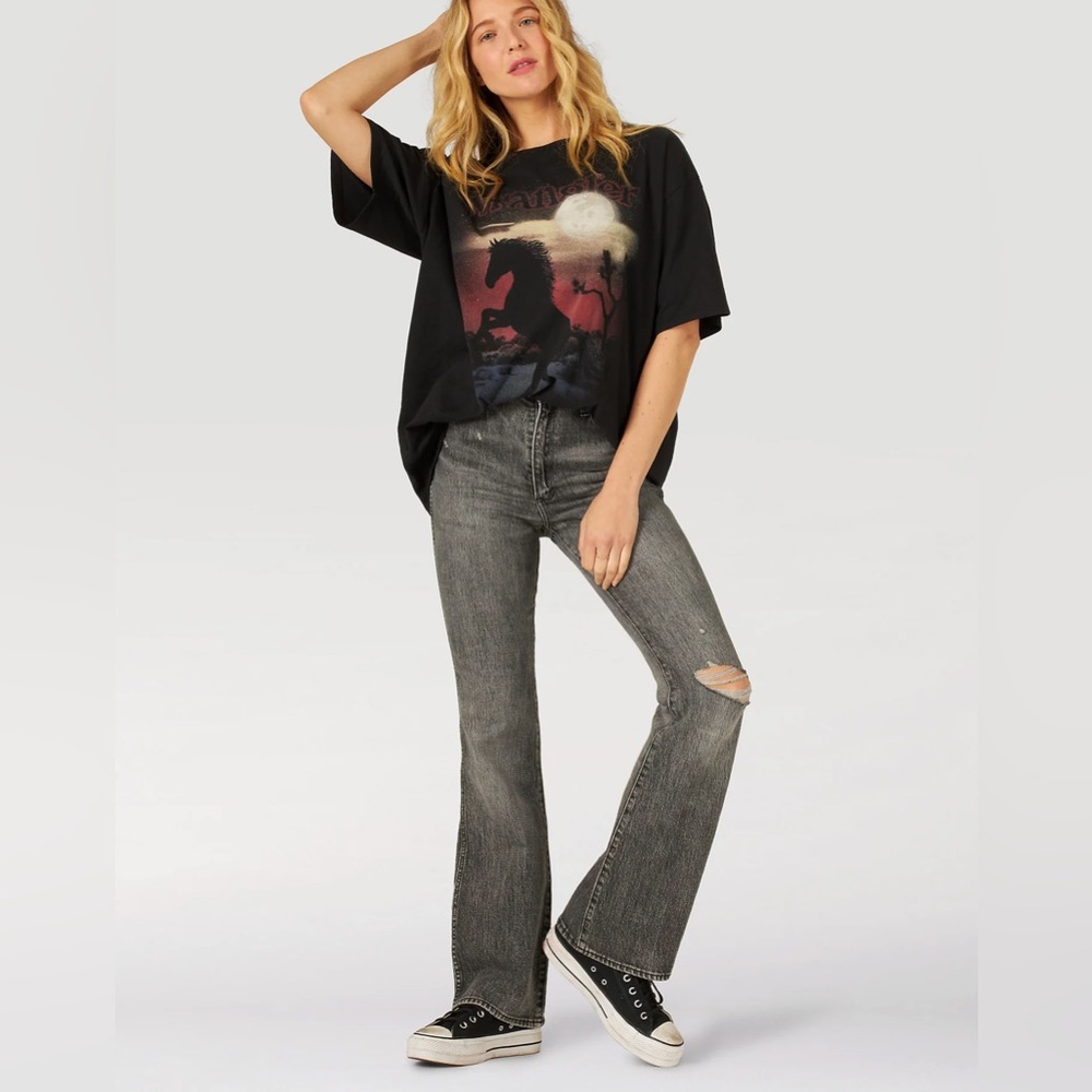 Women's Boot Cut Jeans - Gray